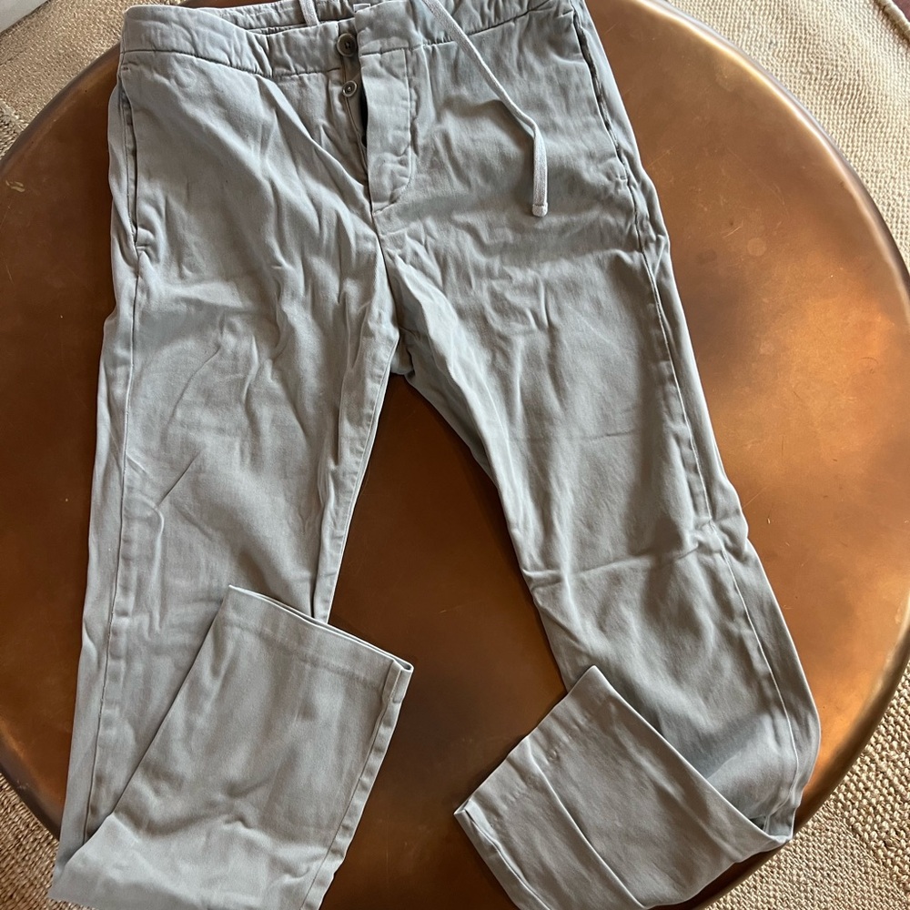 James Perse Light Gray Chinos size 33